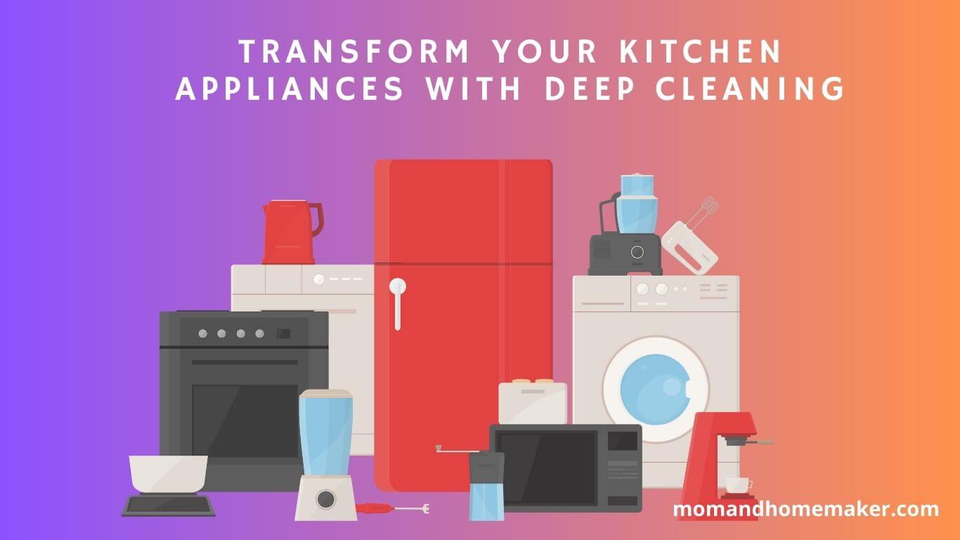 How to clean your kitchen appliances
