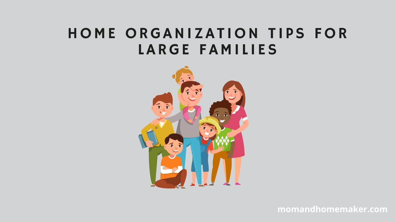 Tips for Large Families' Home Organization.