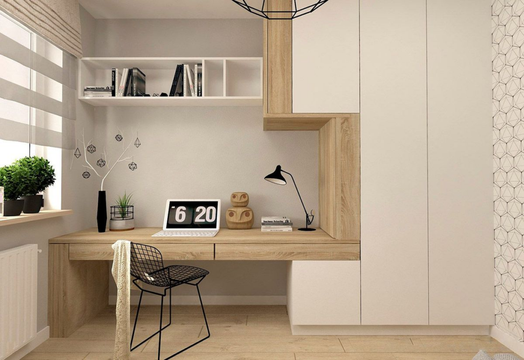 Minimalist Home Office Design - momandhomemaker.com